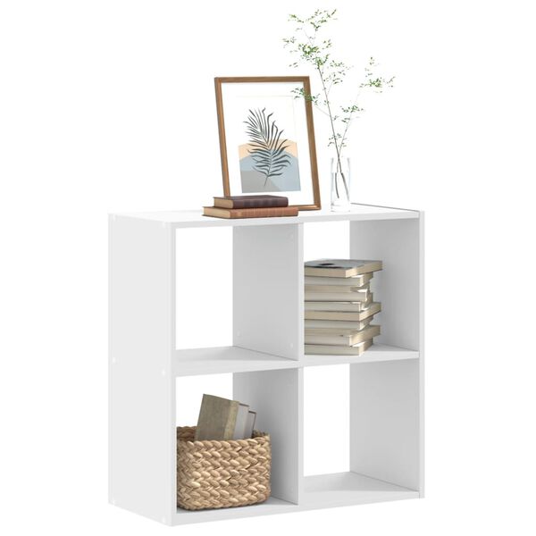 vidaXL Boekenkast 68,5x32x68,5 cm bewerkt hout wit
