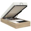 vidaXL Ottoman Bedframe Sonoma Eiken 75,5 x 190 cm Geconstrueerd hout