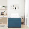 vidaXL Bedframe met matras Blauw 80 x 200 cm Stof