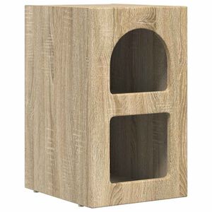 vidaXL Nachtkastje Sonoma Eiken 29,5 x 33,5 x 50 cm Bewerkt hout