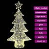 vidaXL Kerstboom met 160 LED Warmwit 150 cm Acryl
