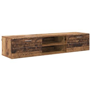 vidaXL Houten Kast met lade Oudhout 150 x 39 x 30 cm Bewerkt hout