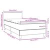vidaXL Boxspring met matras fluweel donkergroen 90x210 cm