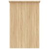vidaXL Bureau 100x50x76 cm bewerkt hout gerookt eikenkleurig