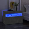 vidaXL Tv-meubel met LED-verlichting 60x35x40 cm betongrijs