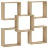 vidaXL Wandplank Sonoma Eiken 99,5 x 17 x 91 cm Bewerkt hout