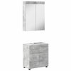vidaXL Badkamermeubelset TULUM 2 st Beton Grijs 60 x 34 x 63 cm