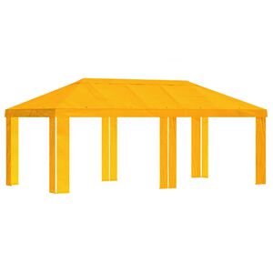 vidaXL Paviljoenhoes 6 x 3 m Geel Polyester 190 gsm