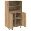 vidaXL Highboard Bruin 60 x 36 x 110 cm Bewerkt hout