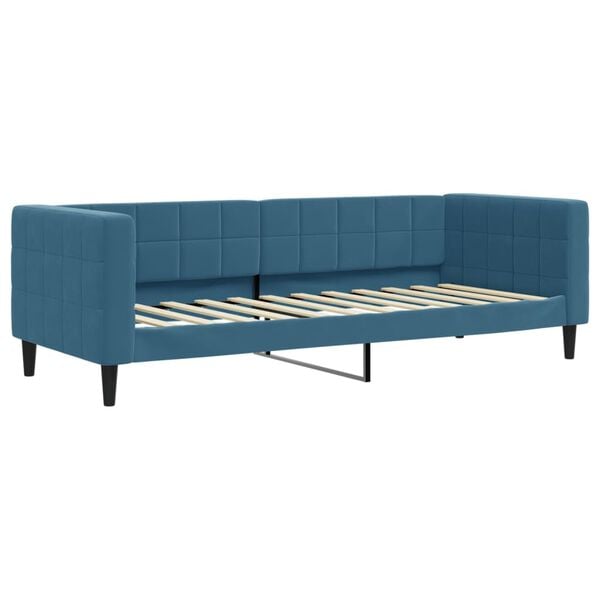 vidaXL Slaapbank 80x200 cm fluweel blauw