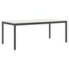 vidaXL Eettafel Wit 200 x 100 x 75 cm Massief grenenhout