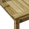 vidaXL Oppottafel met schappen 108x50x109,5 cm ge&iuml;mpregneerd hout
