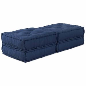 vidaXL Modulair Sofabet 2 st Stof Indigo 140 x 70 x 36 cm
