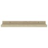 vidaXL Wandschappen 4 st 40x9x3 cm sonoma eikenkleurig