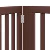 vidaXL Hondenhek inklapbaar 10 panelen 800 cm populierenhout bruin