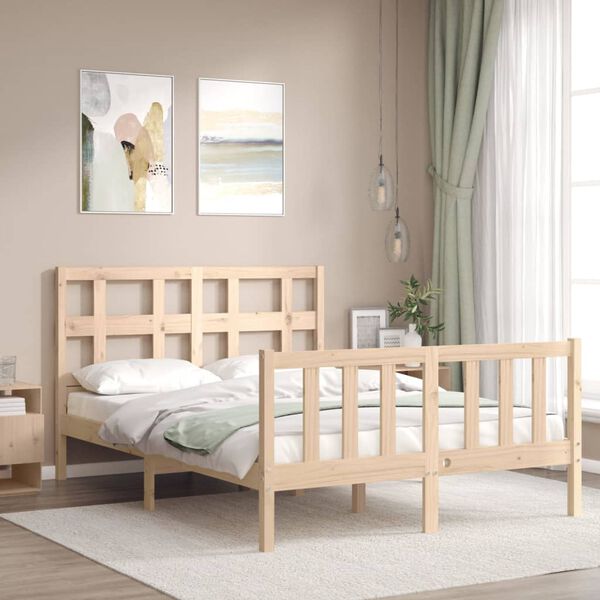 vidaXL Bedframe zonder matras massief grenenhout 120x200 cm
