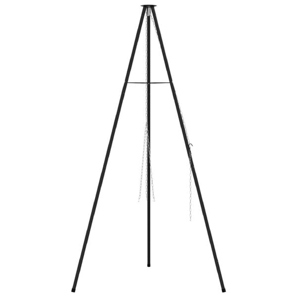 vidaXL Kampvuur tripod Zwart 92 x 92 x 171,5 cm Staal
