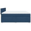 vidaXL Boxspring met matras stof blauw 180x200 cm