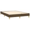 vidaXL Boxspring bed stof donkerbruin 140x190 cm