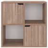 vidaXL Boekenkast 60x27,5x59,5 cm bewerkt hout grijs sonoma eikenkleur