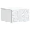 vidaXL Wandmontage Zijtafel Wit 34,5 x 33 x 20 cm Bewerkt hout