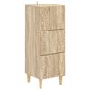 vidaXL Ladenkast Sonoma Eiken 33 x 34,5 x 90 cm Bewerkt hout