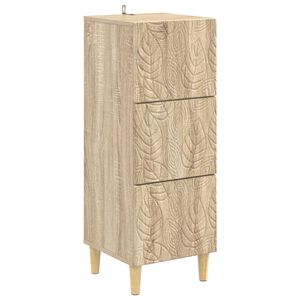 vidaXL Ladenkast Sonoma Eiken 33 x 34,5 x 90 cm Bewerkt hout