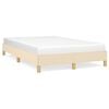 vidaXL Bedframe zonder matras 120x200 cm stof cr&egrave;mekleurig