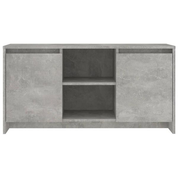 vidaXL Tv-meubel 102x37,5x52,5 cm bewerkt hout betongrijs