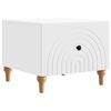vidaXL Salontafel met lade Wit 49 x 50 x 40 cm Bewerkt hout