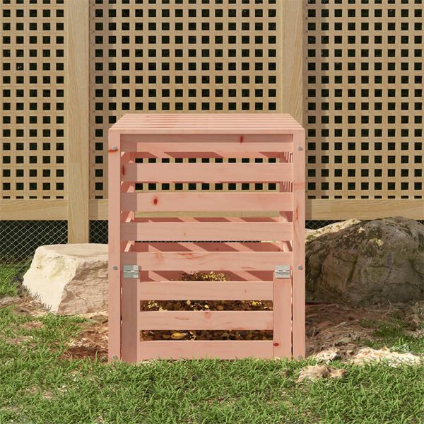 vidaXL Compostbak 63,5x63,5x77,5 cm massief douglashout