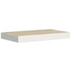 vidaXL Wandschappen 2 st zwevend 40x23x3,8 cm MDF eikenkleurig en wit