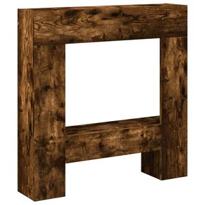 vidaXL Haardombouw 81x18x82 cm bewerkt hout gerookt eikenkleurig