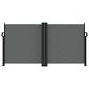 vidaXL Windscherm uittrekbaar 120x600 cm antraciet