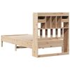 vidaXL Bed met boekenkast zonder matras massief grenenhout 90x190 cm