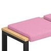 vidaXL Bankkussen 2 pcs Stof Roze Diepte 35 cm
