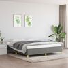 vidaXL Bedframe zonder matras stof donkergrijs 160x200 cm
