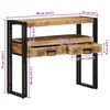 vidaXL Wandtafel met lade Bruin 90 x 33 x 75 cm Massief Mango Hout