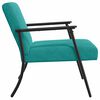 vidaXL Fauteuil Turquoise 59 x 75 x 78 cm Fluweel