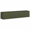 vidaXL Plantenbak 200x40x40 cm koudgewalst staal olijfgroen