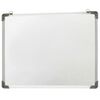 vidaXL Whiteboard magnetisch 90x60 cm staal wit