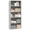 vidaXL Boekenkast 80x30x189 cm bewerkt hout betongrijs