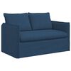 vidaXL Bank Blauw 136 x 82 x 85 cm Stof