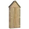 vidaXL Tuinschuur met deur 69,5x32x178 cm ge&iuml;mpregneerd grenenhout