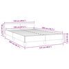 vidaXL Bedframe zonder matras 120x200 cm stof donkergrijs