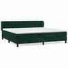 vidaXL Boxspring met matras fluweel donkergroen 200x200 cm