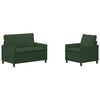 vidaXL Bankstel 2 pcs Jungle Groen Stof