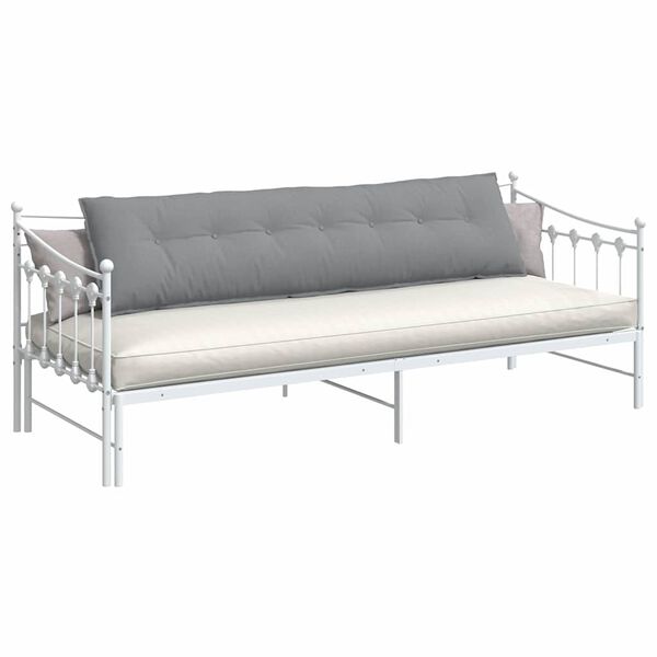 vidaXL Rugkussen Lichtgrijs 200 x 19 x 50 cm Stof