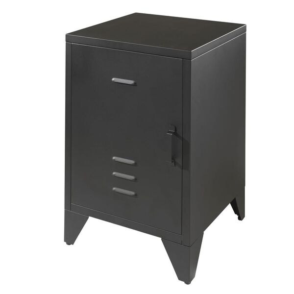 Vipack Nachtkastje Bronxx met deur metaal matzwart