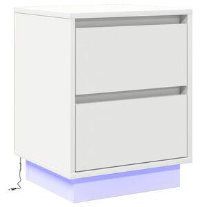 vidaXL Nachtkastje met lade Wit 39 x 34,5 x 50 cm Bewerkt hout
